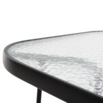 ΤΡΑΠΕΖΙ ADAM HM5679.03 ΜΕΤΑΛΛΙΚΟ ΜΑΥΡΟ ΜΕ ΓΥΑΛΙΝΗ ΕΠΙΦΑΝΕΙΑ 120Χ70Χ70Υεκ. - Image 7