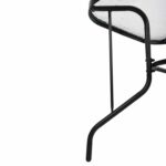 ΤΡΑΠΕΖΙ ADAM HM5679.03 ΜΕΤΑΛΛΙΚΟ ΜΑΥΡΟ ΜΕ ΓΥΑΛΙΝΗ ΕΠΙΦΑΝΕΙΑ 120Χ70Χ70Υεκ. - Image 8