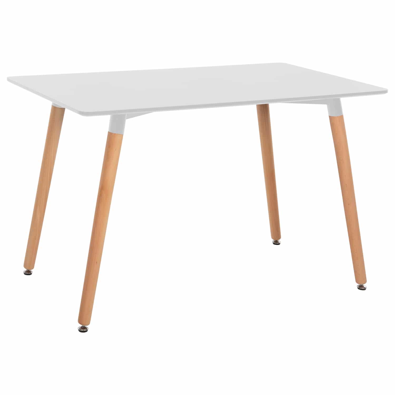 trapezi-fb9858101-leyko-mdf-podia-oxia-s ΤΡΑΠΕΖΙ MINIMAL HM8581.01 ΛΕΥΚΟ MDF-ΠΟΔΙΑ ΟΞΙΑ ΣΕ ΦΥΣΙΚΟ ΧΡΩΜΑ- 120Χ60X74Υεκ. - Image 1
