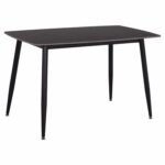 ΤΡΑΠΕΖΙ RAVEN HM9854.02 ΚΕΡΑΜΙΚΟ TOP ΜΑΥΡΟ ΜΑΡΜΑΡΟ-ΜΑΥΡΟ ΜΕΤΑΛΛΟ 120x70x73Υεκ. - Image 4