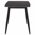ΤΡΑΠΕΖΙ RAVEN HM9854.02 ΚΕΡΑΜΙΚΟ TOP ΜΑΥΡΟ ΜΑΡΜΑΡΟ-ΜΑΥΡΟ ΜΕΤΑΛΛΟ 120x70x73Υεκ. - Image 5