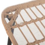 ΤΡΑΠΕΖΙ ΟΡΘΟΓΩΝΙΟ ALLEGRA HM5537.11 ΜΕΤΑΛ.ΜΑΥΡΟ-P.E. RATTAN ΦΥΣΙΚΟ 139,5x79,5x73Υεκ. - Image 7