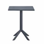 ΤΡΑΠΕΖΙ ΠΟΛΥΠΡΟΠΥΛΕΝΙΟΥ ΤΕΤΡΑΓΩΝΟ TERRIN HM6125.20 ΣΚΟΥΡΟ ΓΚΡΙ 60,5x60,5x76,5Υεκ. - Image 2