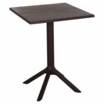 ΤΡΑΠΕΖΙ ΠΟΛΥΠΡΟΠΥΛΕΝΙΟΥ ΤΕΤΡΑΓΩΝΟ TERRIN HM6125.13 ΚΑΦΕ 60x60x75Υεκ.