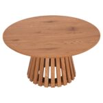 ΤΡΑΠΕΖΙ ΣΑΛΟΝΙΟΥ TALBERT HM18024 MDF ΣΕ ΑΝΟΙΧΤΟ ΦΥΣΙΚΟ ΞΥΛΟΥ Φ80x40,5Υεκ. - Image 4