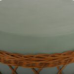 ΤΡΑΠΕΖΙ ΣΑΛΟΝΙΟΥ VILHENA HM18165 FIBER CEMENT ΠΡΑΣΙΝΟ-RATTAN ΦΥΣΙΚΟ Φ56x47Υεκ. - Image 8