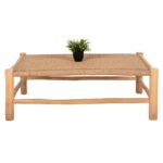 ΤΡΑΠΕΖΙ ΣΑΛΟΝΙΟΥ LONDER HM5985 ΞΥΛΟ ΤΕΑΚ- ΣΥΝΘΕΤΙΚΟ RATTAN-ΦΥΣΙΚΟ 119x79,5x41Yεκ. - Image 3