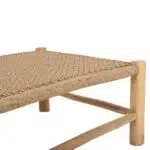 ΤΡΑΠΕΖΙ ΣΑΛΟΝΙΟΥ LONDER HM5985 ΞΥΛΟ ΤΕΑΚ- ΣΥΝΘΕΤΙΚΟ RATTAN-ΦΥΣΙΚΟ 119x79,5x41Yεκ. - Image 4