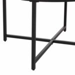 ΤΡΑΠΕΖΙ ΣΑΛΟΝΙΟΥ HM9420.03 BLACK MARBLE ΜΕΛΑΜΙΝΗ-ΜΑΥΡΗ ΜΕΤΑΛΛΙΚΗ ΒΑΣΗ Φ80x48,5Yεκ. - Image 4