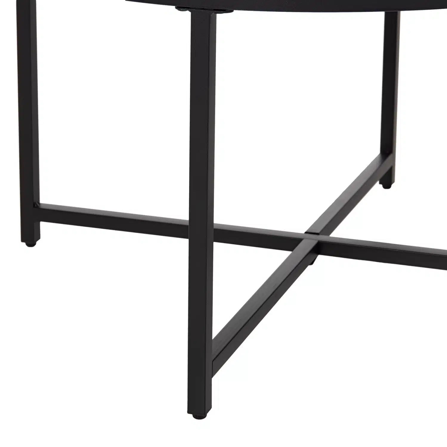 ΤΡΑΠΕΖΙ ΣΑΛΟΝΙΟΥ HM9420.03 BLACK MARBLE ΜΕΛΑΜΙΝΗ-ΜΑΥΡΗ ΜΕΤΑΛΛΙΚΗ ΒΑΣΗ Φ80x48,5Yεκ. - Image 4