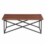 ΤΡΑΠΕΖΙ ΣΑΛΟΝΙΟΥ HM9469.02 MDF ΜΕ ΚΑΠΛΑΜΑ ΑΠΟ ΞΥΛΟ ΦΡΑΞΟΥ 120x60x45,5Yεκ. - Image 3