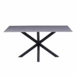 ΤΡΑΠΕΖΙ ΣΑΛΟΝΙΟΥ HM9470.05 GREY MARBLE-ΜΑΥΡΗ ΜΕΤΑΛ.ΒΑΣΗ 120x60x45,5Yεκ. - Image 3