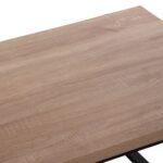 ΤΡΑΠΕΖΙ ΣΑΛΟΝΙΟΥ SHABEN HM9585.03 MDF SONOMA-ΜΑΥΡΗ ΜΕΤΑΛΛΙΚΗ ΒΑΣΗ 120x60X46Yεκ. - Image 5