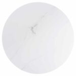 ΤΡΑΠΕΖΙ ΣΑΛΟΝΙΟΥ ACRYLON HM9779.01 HPL ΛΕΥΚΟ ΜΑΡΜΑΡΟ-ΑΚΡΥΛΙΚΟ ΠΟΔΙ Φ40x41Υεκ. - Image 5