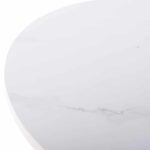 ΤΡΑΠΕΖΙ ΣΑΛΟΝΙΟΥ ACRYLON HM9779.01 HPL ΛΕΥΚΟ ΜΑΡΜΑΡΟ-ΑΚΡΥΛΙΚΟ ΠΟΔΙ Φ40x41Υεκ. - Image 6