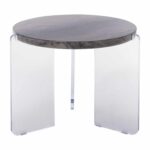 ΤΡΑΠΕΖΙ ΣΑΛΟΝΙΟΥ ACRYCON HM9780.01 MDF ME ΥΔΑΤΟΑΠΩΘΗΤΙΚΗ ΕΠΙΣΤΡΩΣΗ-ΑΚΡΥΛΙΚΑ ΠΟΔΙΑ Φ64x51Yεκ. - Image 3
