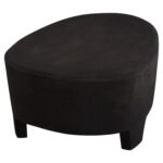 ΤΡΑΠΕΖΙ ΣΑΛΟΝΙΟΥ ΟΒΑΛ ΣΕΙΡΑ SANTORINI HM18066 MDF ΣΕ ΜΑΥΡΟ ΧΡΩΜΑ 100x60x33Υεκ. - Image 5