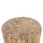 ΤΡΑΠΕΖΙ ΣΑΛΟΝΙΟΥ ΣΤΡΟΓΓΥΛΟ COOTER HM9863 ΚΛΑΔΙΑ TEAK-ΦΥΣΙΚΟ Φ80x50Υεκ. - Image 5