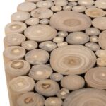 ΤΡΑΠΕΖΙ ΣΑΛΟΝΙΟΥ ΣΤΡΟΓΓΥΛΟ COOTER HM9863 ΚΛΑΔΙΑ TEAK-ΦΥΣΙΚΟ Φ80x50Υεκ. - Image 7