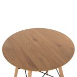 ΤΡΑΠΕΖΙ ΣΤΡΟΓΓΥΛΟ MINIMAL HM0060.04 ΦΥΣΙΚΟ ΧΡΩΜΑ MDF-ΠΟΔΙΑ ΟΞΙΑΣ ΣΕ ΦΥΣΙΚΟ ΧΡΩΜΑ Φ60Χ76Υεκ. - Image 5