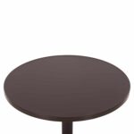 ΤΡΑΠΕΖΙ ΣΤΡΟΓΓΥΛΟ GOSS HM5974.02 ΑΛΟΥΜΙΝΙΟ ΚΑΦΕ Φ60x70Υεκ. - Image 4