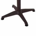 ΤΡΑΠΕΖΙ ΣΤΡΟΓΓΥΛΟ GOSS HM5974.02 ΑΛΟΥΜΙΝΙΟ ΚΑΦΕ Φ60x70Υεκ. - Image 6