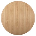 ΤΡΑΠΕΖΙ ΣΤΡΟΓΓΥΛΟ DENTY HM9612.01 MDF ΜΕ ΚΑΠΛΑΜΑ ΔΡΥΟΣ-ΧΡΩΜΑ ΔΡΥΟΣ Φ120x75Υεκ. - Image 7