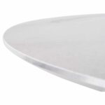 ΤΡΑΠΕΖΙ ΣΤΡΟΓΓΥΛΟ DORIK HM9768.01 MDF ΛΕΥΚΟ ΜΑΡΜΑΡΟ-MDF ΠΟΔΙΑ Φ120x77Υεκ. - Image 7