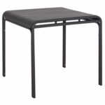 ΤΡΑΠΕΖΙ ΤΕΤΡΑΓΩΝΟ ΑΛΟΥΜΙΝΙΟΥ RACHEL HM6338.01 ΓΚΡΙ 80x80x76Υεκ.