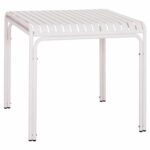 ΤΡΑΠΕΖΙ ΤΕΤΡΑΓΩΝΟ ΑΛΟΥΜΙΝΙΟΥ RACHEL HM6338.02 ΛΕΥΚΟ 80x80x75Υεκ. - Image 4