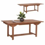 TΡΑΠΕΖΙ ΤΡΑΠΕΖΑΡΙΑΣ ΑΝΟΙΓΟΜΕΝΟ CRANDER HM6376 ΞΥΛΟ TEAK ΣΕ ΦΥΣΙΚΟ 180-240x100x76Υεκ