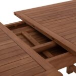 TΡΑΠΕΖΙ ΤΡΑΠΕΖΑΡΙΑΣ ΑΝΟΙΓΟΜΕΝΟ CRANDER HM6376 ΞΥΛΟ TEAK ΣΕ ΦΥΣΙΚΟ 180-240x100x76Υεκ - Image 8