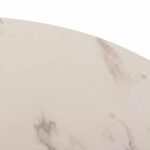 ΤΡΑΠΕΖΙ ΤΡΑΠΕΖΑΡΙΑΣ ROLLO HM9421.11 ΣΤΡΟΓΓΥΛΟ WHITE MARBLE Φ90x74Υεκ. - Image 9
