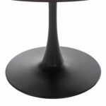 ΤΡΑΠΕΖΙ ΤΡΑΠΕΖΑΡΙΑΣ ROLLO HM9421.12 ΣΤΡΟΓΓΥΛΟ BLACK MARBLE Φ90x74Υεκ. - Image 3