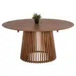 ΤΡΑΠΕΖΙ ΤΡΑΠΕΖΑΡΙΑΣ FRANTZ HM9457.11 ΜΑΣΙΦ MINDI ΞΥΛΟ ΣΕ ΦΥΣΙΚΟ Φ150x75Υεκ.