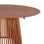 ΤΡΑΠΕΖΙ ΤΡΑΠΕΖΑΡΙΑΣ FRANTZ HM9457.11 ΜΑΣΙΦ MINDI ΞΥΛΟ ΣΕ ΦΥΣΙΚΟ Φ150x75Υεκ. - Image 3