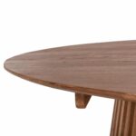 ΤΡΑΠΕΖΙ ΤΡΑΠΕΖΑΡΙΑΣ FRANTZ HM9457.11 ΜΑΣΙΦ MINDI ΞΥΛΟ ΣΕ ΦΥΣΙΚΟ Φ150x75Υεκ. - Image 6
