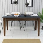 ΤΡΑΠΕΖΙ ΤΡΑΠΕΖΑΡΙΑΣ STANDARD HM9507.01 ΜΕΛΑΜΙΝΗ ΚΑΡΥΔΙ-ΑΝΘΡΑΚΙ ΜΕ ΑΠΟΘ.ΧΩΡΟ 145x88x75Yεκ. - Image 4