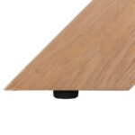 ΤΡΑΠΕΖΙ PAOLO HM9853 MDF ΜΕ ΚΑΠΛΑΜΑ ΦΡΑΞΙΝΟΥ-ΠΟΔΙΑ RUBBERWOOD-ΦΥΣΙΚΟ 180x90x75Yεκ - Image 8