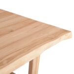 ΤΡΑΠΕΖΙ ΤΡΑΠΕΖΑΡΙΑΣ LEOPOLD HM9933.02 ΜΑΣΙΦ ΞΥΛΟ ΤΕΑΚ-ΑΝΟΙΧΤΟ ΦΥΣΙΚΟ 200,5x107x76Yεκ - Image 6
