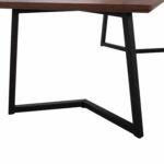 ΤΡΑΠΕΖΙ ΤΡΑΠΕΖΑΡΙΑΣ JAY HM9304.02 ΚΑΠΛΑΜΑΣ ΚΑΡΥΔΙΑΣ ΡΟΥΣΤΙΚ ΣΤΥΛ 200x100x75 εκ. - Image 5