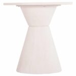 ΤΡΑΠΕΖΙ ΤΡΑΠΕΖΑΡΙΑΣ ΣΤΡΟΓΓΥΛΟ ΣΕΙΡΑ SANTORINI HM18055 MDF ΥΠΟΛΕΥΚΟ ΧΡΩΜΑ Φ77x76Υεκ. - Image 4