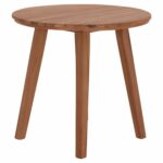 TΡΑΠΕΖΙ ΤΡΑΠΕΖΑΡΙΑΣ ΣΤΡΟΓΓΥΛΟ DANTE HM6379 ΞΥΛΟ TEAK Φ80x75Υεκ. - Image 5