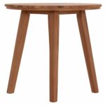 TΡΑΠΕΖΙ ΤΡΑΠΕΖΑΡΙΑΣ ΣΤΡΟΓΓΥΛΟ DANTE HM6379 ΞΥΛΟ TEAK Φ80x75Υεκ. - Image 6