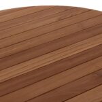 TΡΑΠΕΖΙ ΤΡΑΠΕΖΑΡΙΑΣ ΣΤΡΟΓΓΥΛΟ DANTE HM6379 ΞΥΛΟ TEAK Φ80x75Υεκ. - Image 7