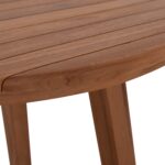 TΡΑΠΕΖΙ ΤΡΑΠΕΖΑΡΙΑΣ ΣΤΡΟΓΓΥΛΟ DANTE HM6379 ΞΥΛΟ TEAK Φ80x75Υεκ. - Image 8