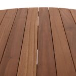 TΡΑΠΕΖΙ ΤΡΑΠΕΖΑΡΙΑΣ ΣΤΡΟΓΓΥΛΟ DANTE HM6379 ΞΥΛΟ TEAK Φ80x75Υεκ. - Image 10