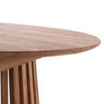 ΤΡΑΠΕΖΙ ΤΡΑΠΕΖΑΡΙΑΣ ΣΤΡΟΓΓΥΛΟ FRANTZ HM9832.11 ΜΑΣΙΦ ΞΥΛΟ MINDI ΣΕ ΦΥΣΙΚΟ Φ80X75Υεκ. - Image 6
