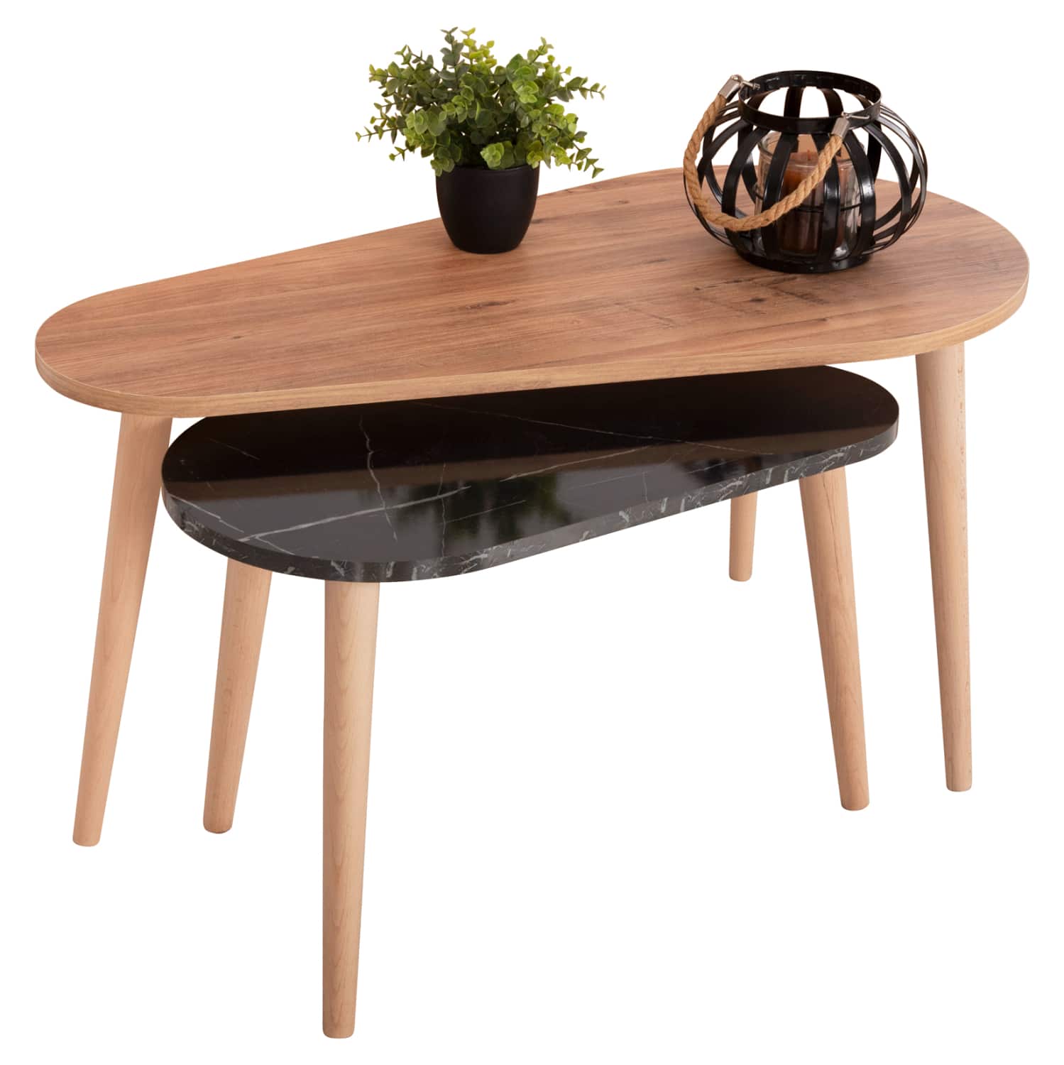 trapezia-salonioy-2tmch-fb91817902-melam ΤΡΑΠΕΖΙΑ ΣΑΛΟΝΙΟΥ 2ΤΜΧ APRILIA HM18179.02 ΜΕΛΑΜΙΝΗ ΦΥΣΙΚΟ-ΜΑΥΡΟ ΜΑΡΜΑΡΟ 95x47x47Υεκ - Image 1