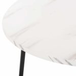ΤΡΑΠΕΖΙΑ ΣΑΛΟΝΙΟΥ 2ΤΜΧ CUPPER HM9878.12 ΜΕΛΑΜΙΝΗ ΛΕΥΚΟ ΜΑΡΜΑΡΟ-ΜΑΥΡΟ ΜΕΤΑΛΛΟ - Image 6
